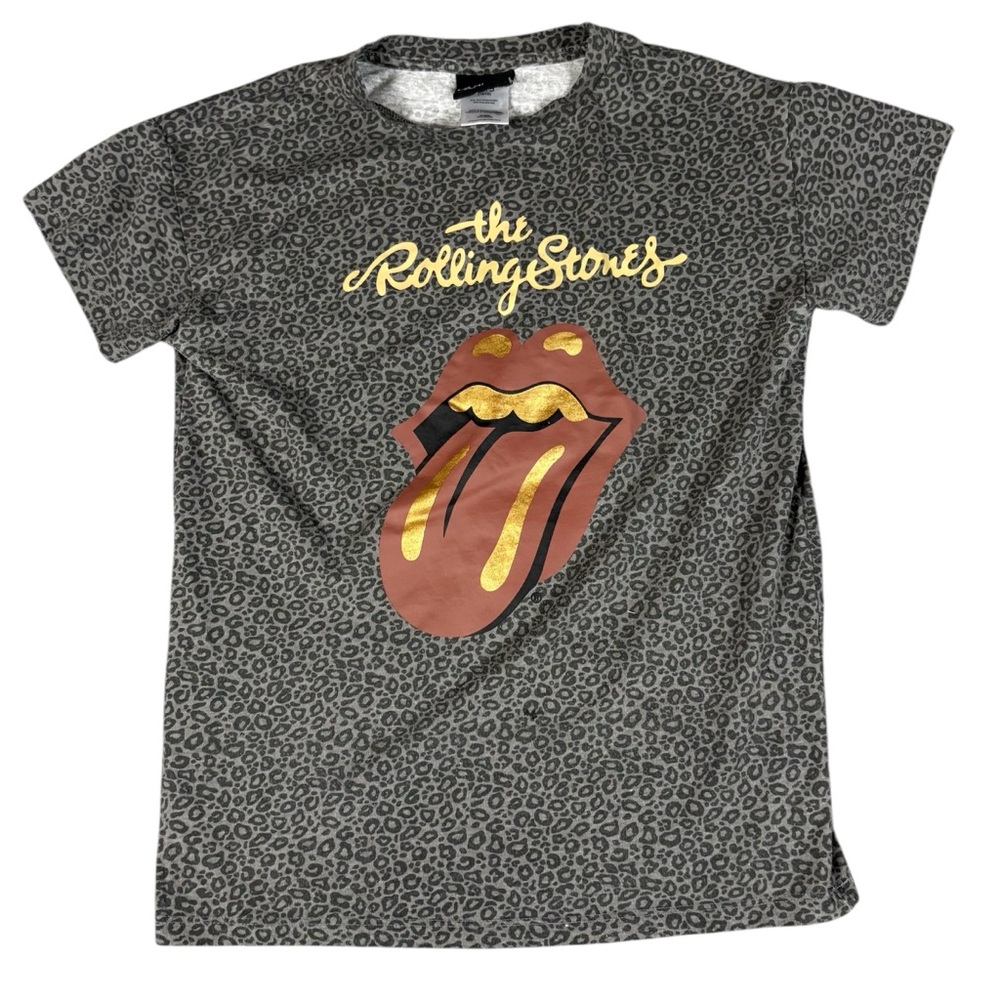 Rolling Stones Youth Girl’s Leopard Print T-Shirt Size 14/16 XL